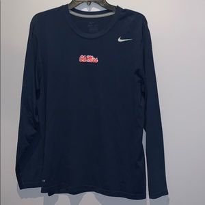 Ole Miss Nike dri fit long sleeve